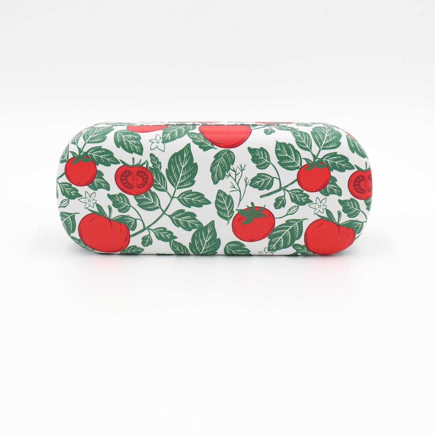 Tomato Pattern Glasses Case – Hard Shell Eyeglass Box with Soft Lining
