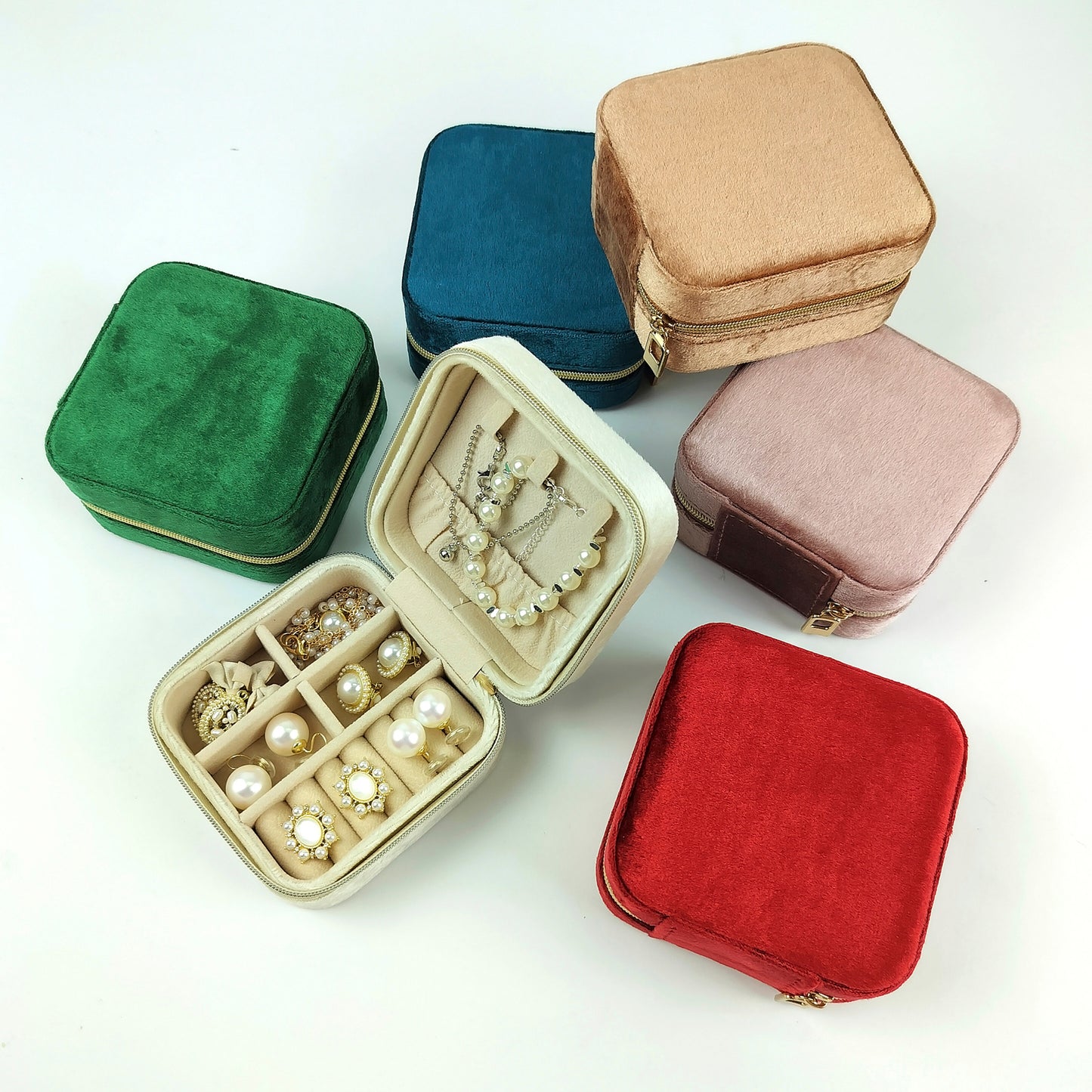 Portable Jewelry Storage Case - Travel Ring Jewelry Gift Box