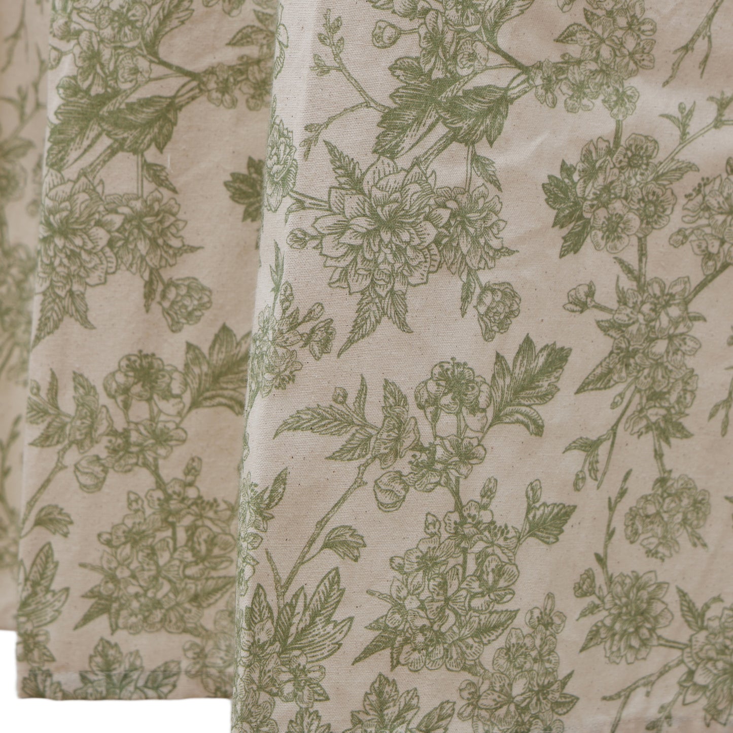 Vintage Botanical Garden Toile Apron - Sage Green