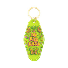 Load image into Gallery viewer, No Bad Days Motel Keychain - Vintage Nostalgia Motivational Hotel Keychain
