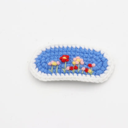 Wildflower Garden Crochet Hair Clip