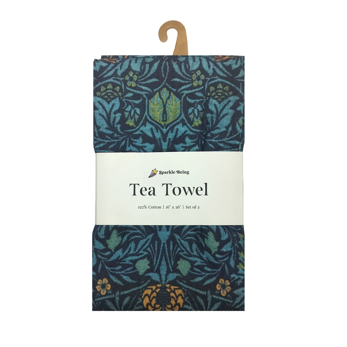 William Morris Birds Tea Towels – Set of 2 | 100% Cotton Botanical Dish Towels