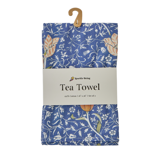 William Morris Medway Tea Towels – Set of 2 | 100% Cotton Floral Dish Towels