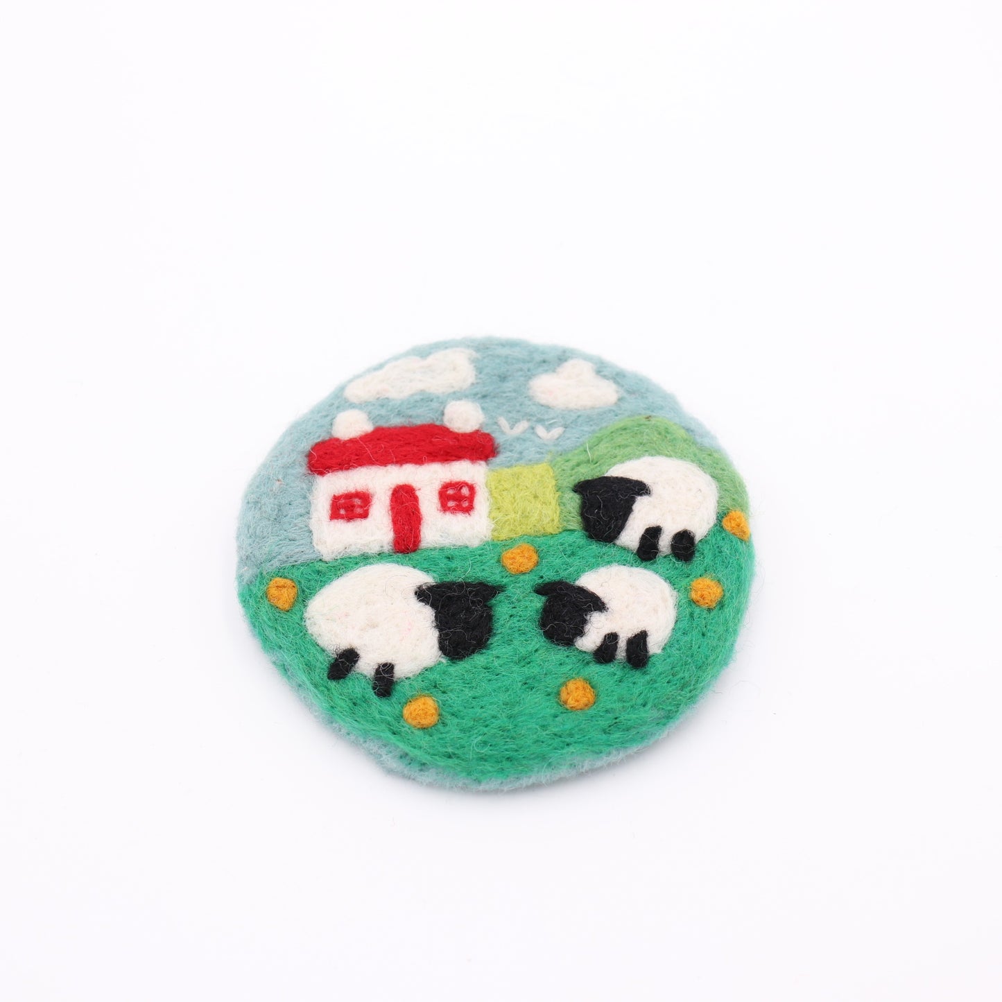 Wool Felt Coaster – Sheep, Seahorse, Crab & Save the Planet Drink Coasters