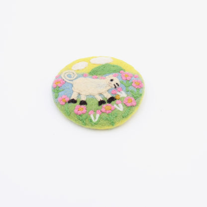 Wool Felt Coaster – Farm Sheep Drink Coasters
