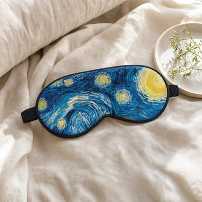 Art Print Sleep Mask - The Starry Night By Vincent van Gogh