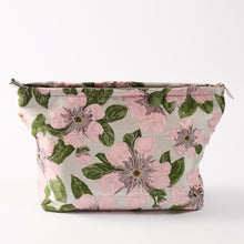 Load image into Gallery viewer, Pink Camellia Toiletry Bag - Travel-Friendly Cosmetic Bag
