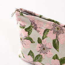 Load image into Gallery viewer, Pink Camellia Toiletry Bag - Travel-Friendly Cosmetic Bag
