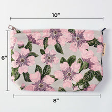 Load image into Gallery viewer, Pink Camellia Toiletry Bag - Travel-Friendly Cosmetic Bag
