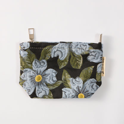 Blue Camellia Toiletry Bag - Travel-Friendly Cosmetic Bag