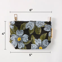 Load image into Gallery viewer, Blue Camellia Toiletry Bag - Travel-Friendly Cosmetic Bag
