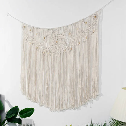 Woven Tapestry Macrame Wall Hanging Home Decor - leaf