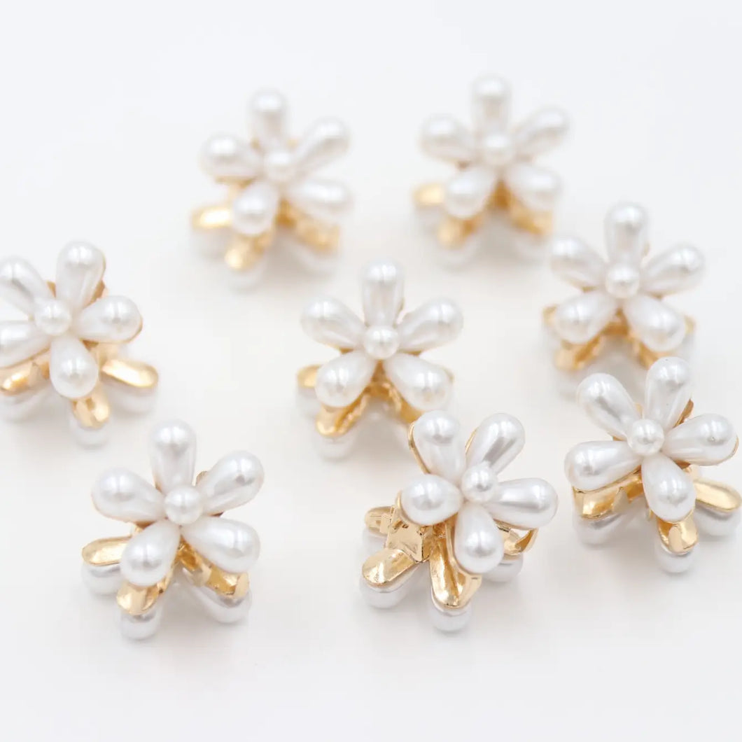 0.8'' Flower Hair Claw & Hair Clip - Set of 8