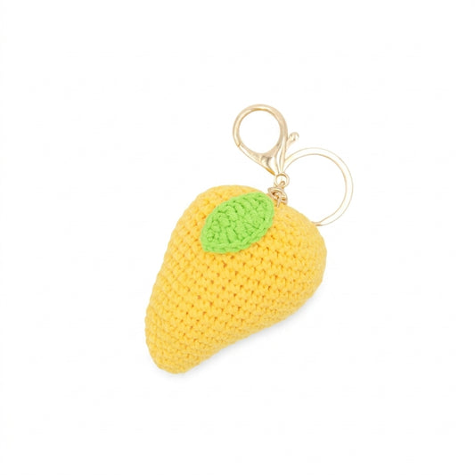 Hand-Crochet Fruit Keychain - Mango Mellow
