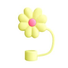 Load image into Gallery viewer, 10mm-flower-Silicone-Straw-Top-Cover-for-Stanley-Tumblers
