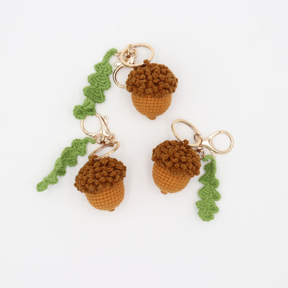 Forest Friend: Cozy Handmade Acorn Keychain