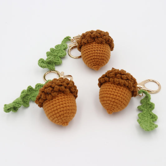 Forest Friend: Cozy Handmade Acorn Keychain
