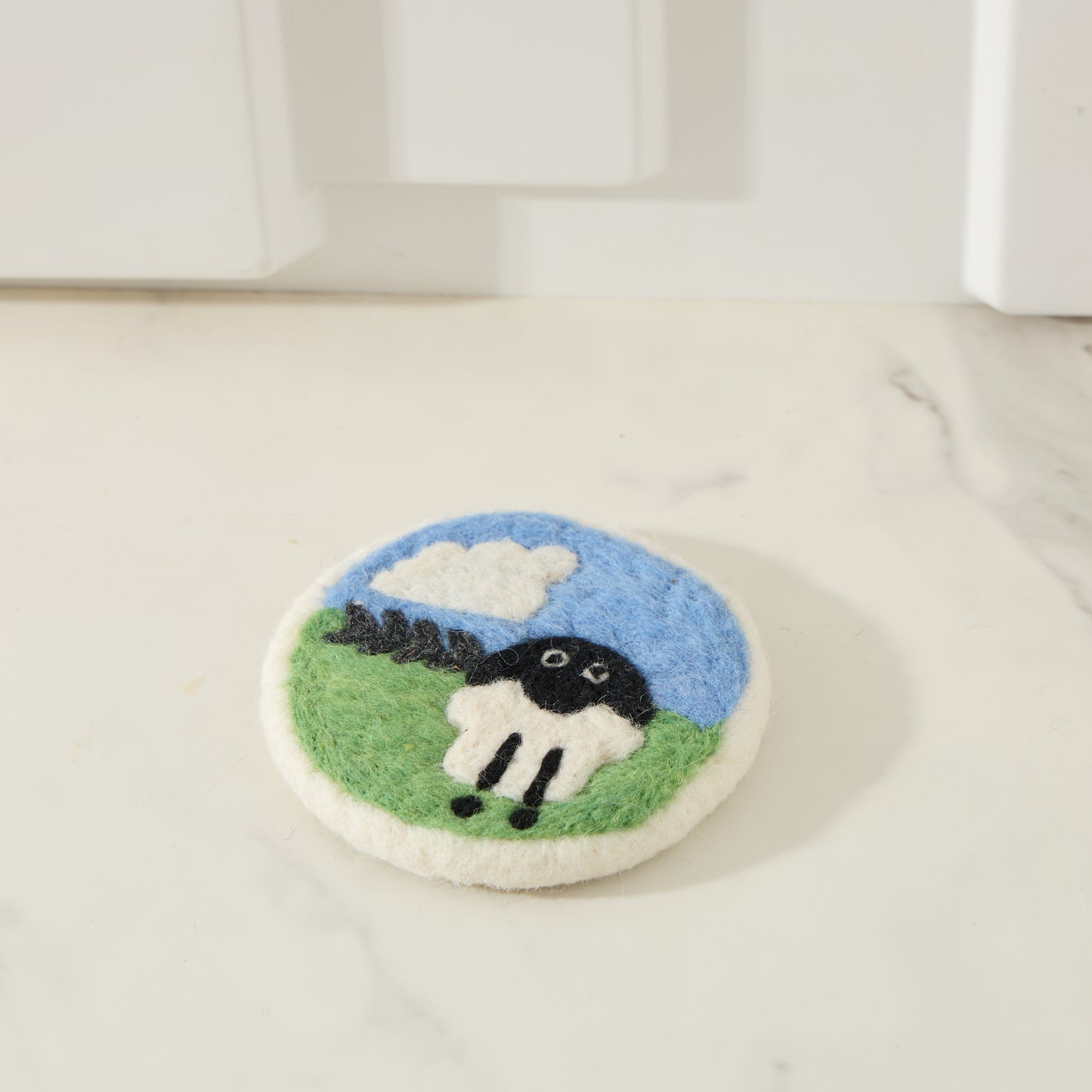 Wool Felt Coaster – Sheep, Seahorse, Crab & Save the Planet Drink Coasters