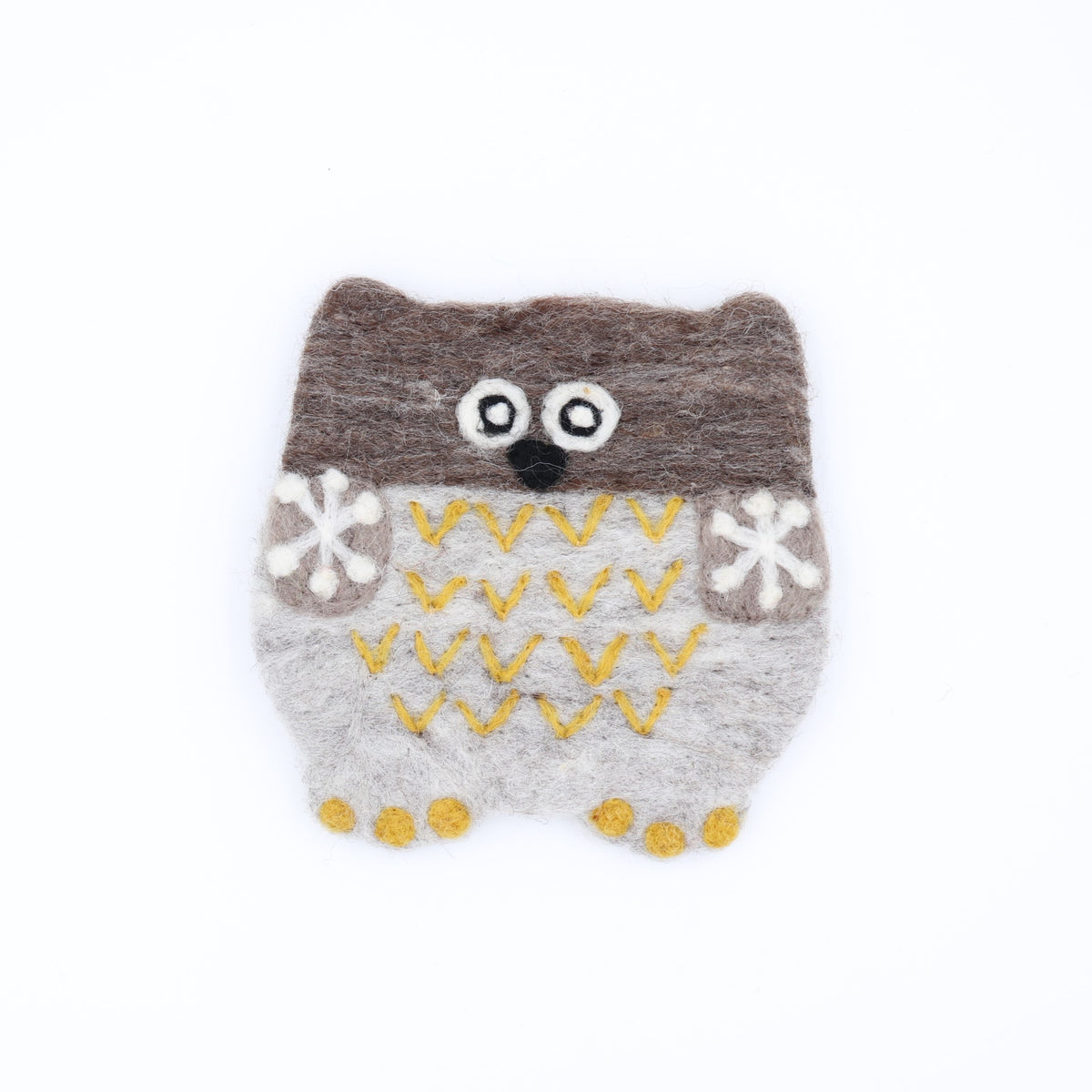 Wool Felt Coffee Cup Mug Table Mat Coasters - Owl