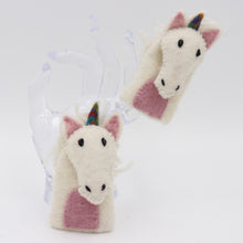 Load image into Gallery viewer, Unicorn Felt Finger Puppet Toy
