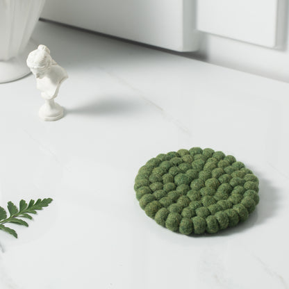 Handmade Felt Coffee Cup Mug Table Mat - Set of 4