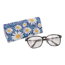 Load image into Gallery viewer, Chamomile Flower Eyewear Glasses Case - Eco Leather Magnetic Folding Hard Case for Sunglasses, Eyeglasses, Reading Glasses
