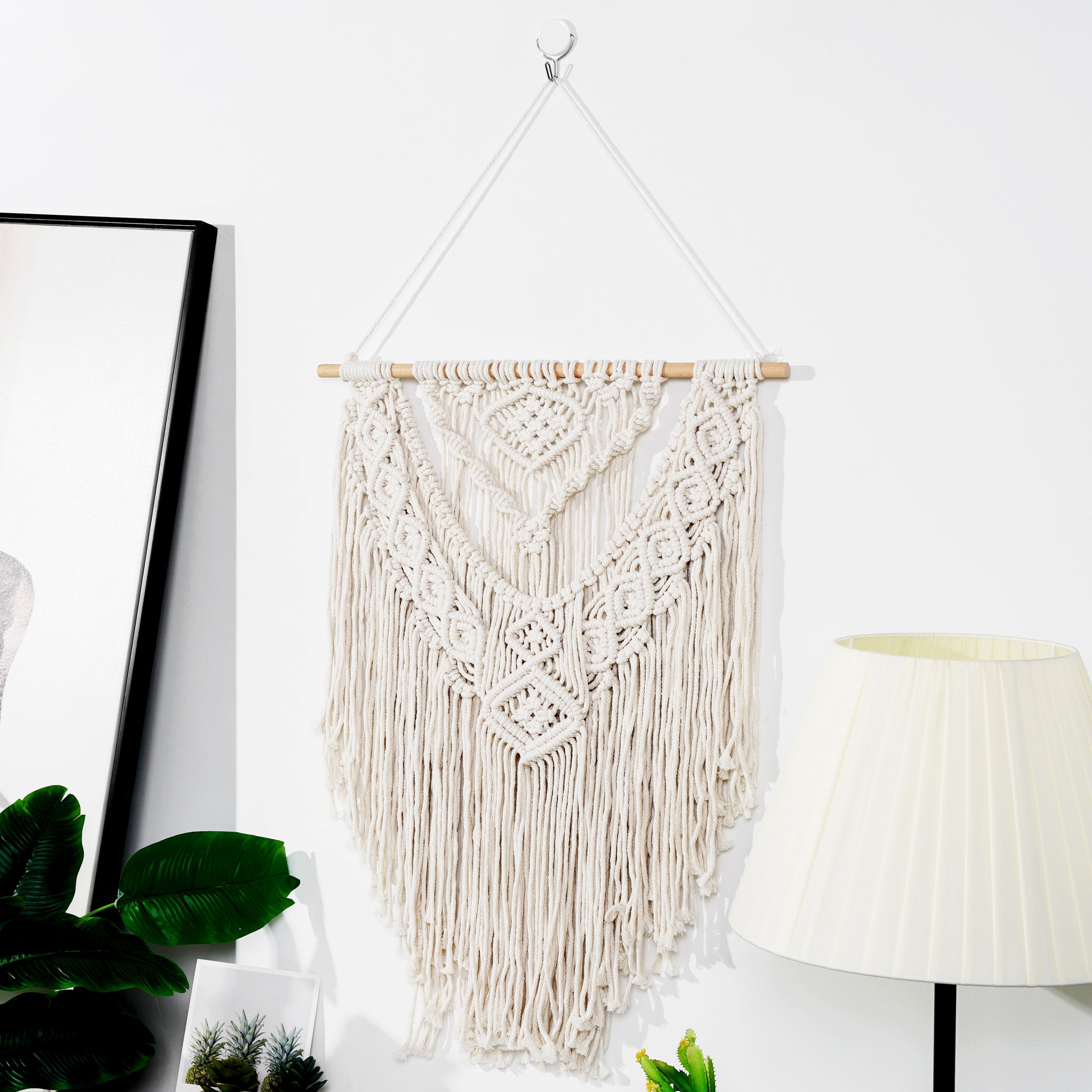Hand woven Macrame Wall Hanging Tapestry Boho Crafts Art Home Decor Sparkle Being