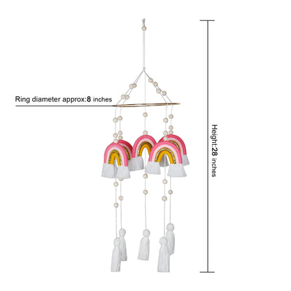 Handmade Rainbow Hanging Baby Crib Mobile For Nursery Room