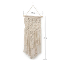 Load image into Gallery viewer, Macrame Wall Hanging Boho Tapestry Moon Woven Bohemian Wall Decor
