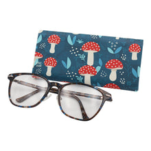 Load image into Gallery viewer, Mushroom Eyewear Glasses Case - Eco Leather Magnetic Folding Hard Case for Sunglasses, Eyeglasses, Reading Glasses
