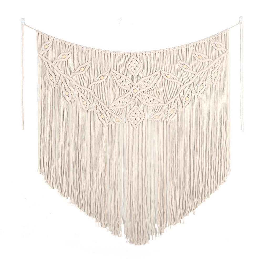 Hand-woven Pendant Macrame Wall Hanging Home Decoration - leaf